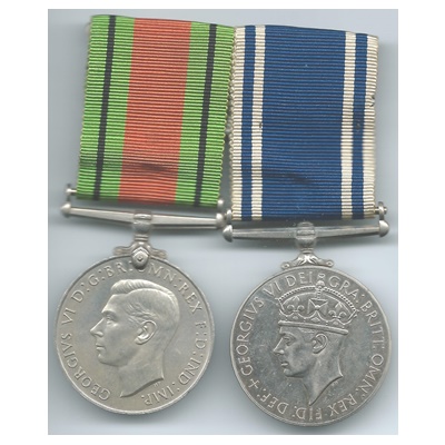 Police LS & GC and Defence Medal - Sergt. George M Smith - Click Image to Close